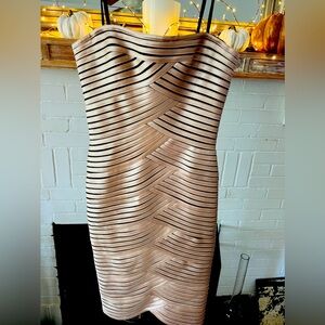 BCBG MAXAZARIA Gold size 4 dress